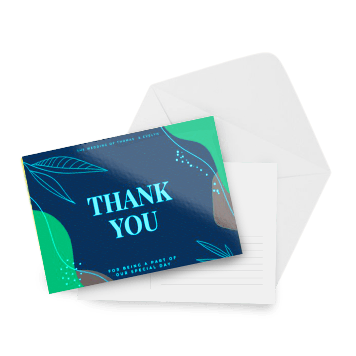 14pt Writable + AQ Invitation/ Announcement Cards with Envelopes