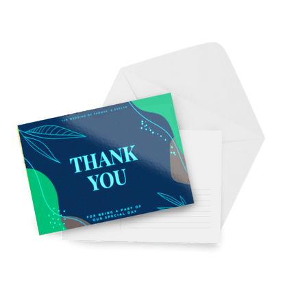 14pt Writable + AQ Invitation/ Announcement Cards with Envelopes